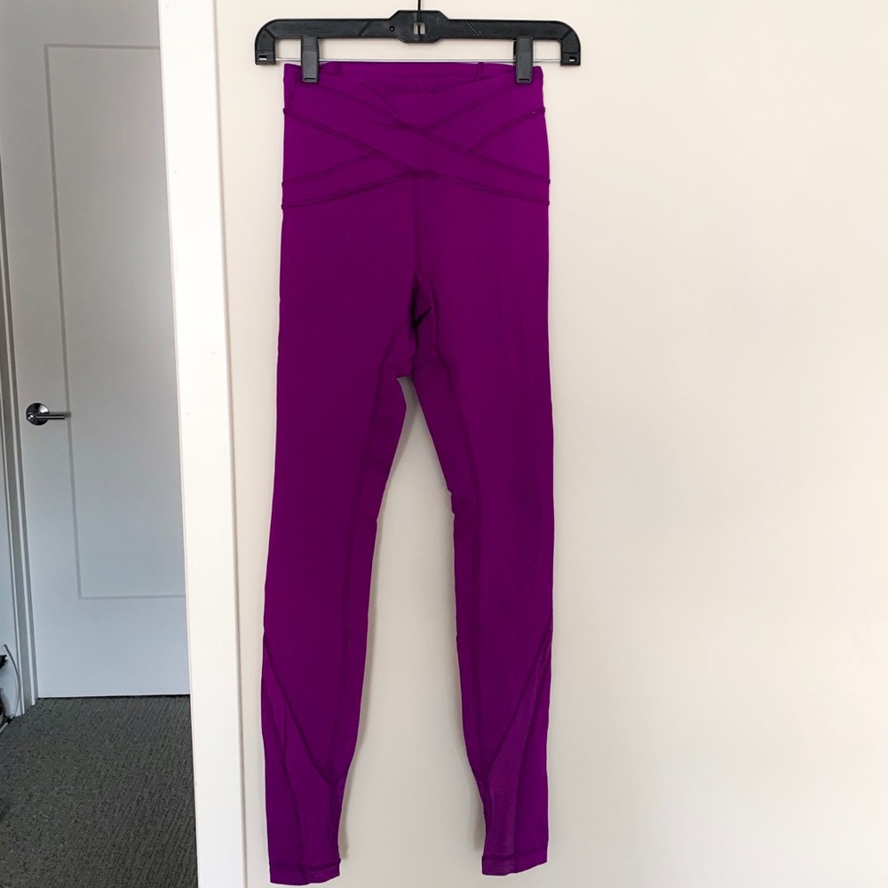 Lululemon purple magenta leggings